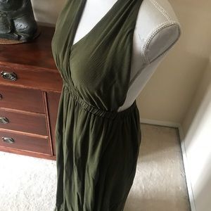 Lulus Lost in Paradise Olive Green Maxi Dress